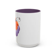 Purple Pumpkin Wrapped In A Bow Accent Coffee Mug