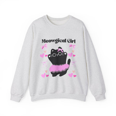 'Meowgical Girl' Unisex Crewneck Sweatshirt