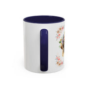 Geeky Goddess Pug Accent Coffee Mug