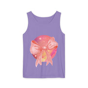 Pink/Yellow Planet Wrapped In Bow Unisex Tank Top