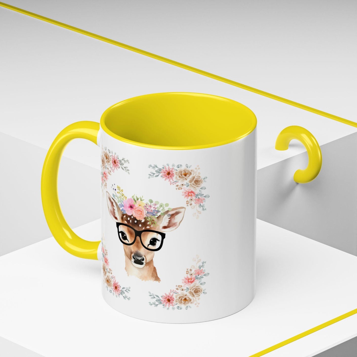 Geeky Goddess Deer Accent Coffee Mug