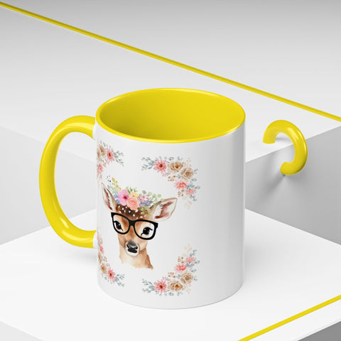 Geeky Goddess Deer Accent Coffee Mug