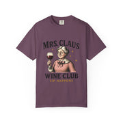 Mrs. Claus Wine Club T-Shirt, Fun Christmas Tee, Holiday Humor Shirt, Unique Gift for Wine Lovers, Mrs Claus Wine Lover Apparel