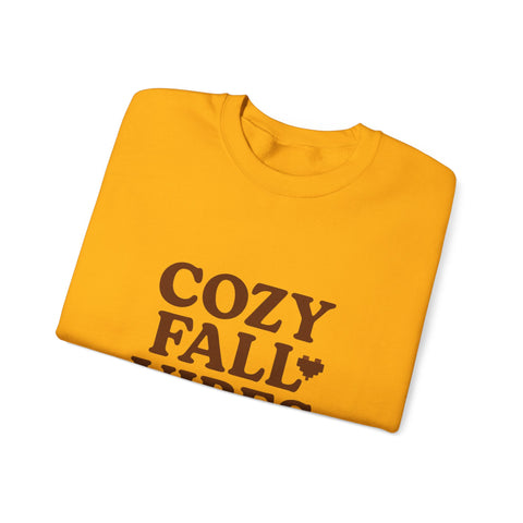 Cozy Fall Vibes Sweatshirt - Unisex Crewneck, Autumn Apparel, Perfect for Thanksgiving, Comfortable Gift, Casual Style
