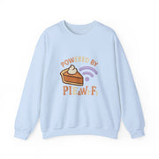 Powered by Pie and Wi-Fi Crewneck Sweatshirt, Cozy Sweatshirt Gift, Funny Thanksgiving Apparel, Comfy Fall Wear, Unisex Sweater