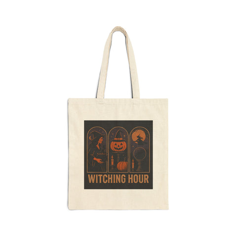 'Witching Hour' Cotton Canvas Tote Bag