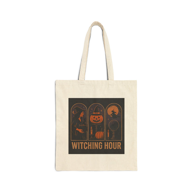 'Witching Hour' Cotton Canvas Tote Bag