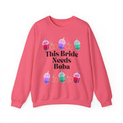 'This Bride Needs Boba' Unisex Crewneck Sweatshirt