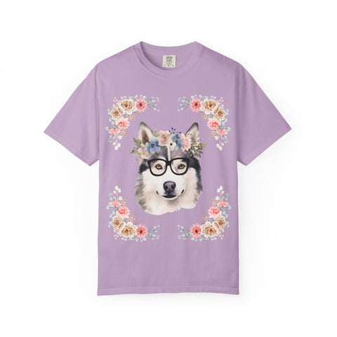 Geeky Goddess Siberian Husky Unisex T-Shirt