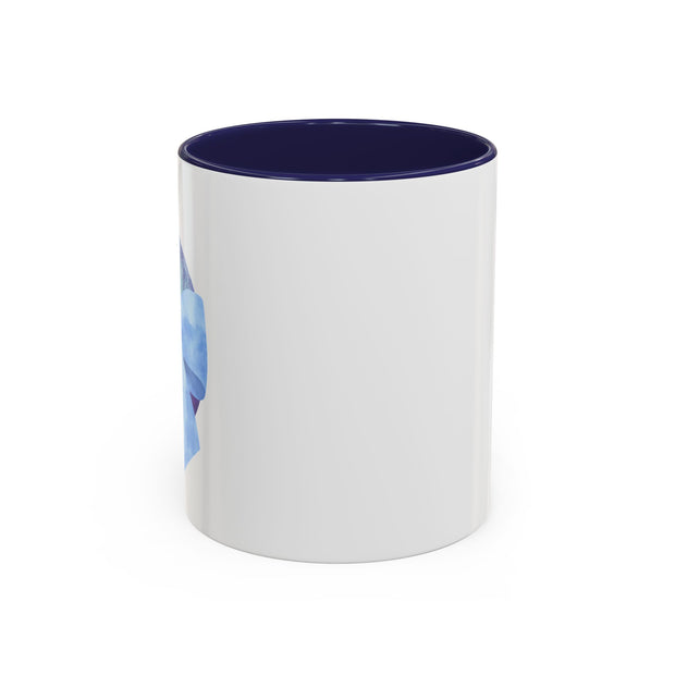 Blue/Green Planet Wrapped In A Bow Accent Coffee Mug