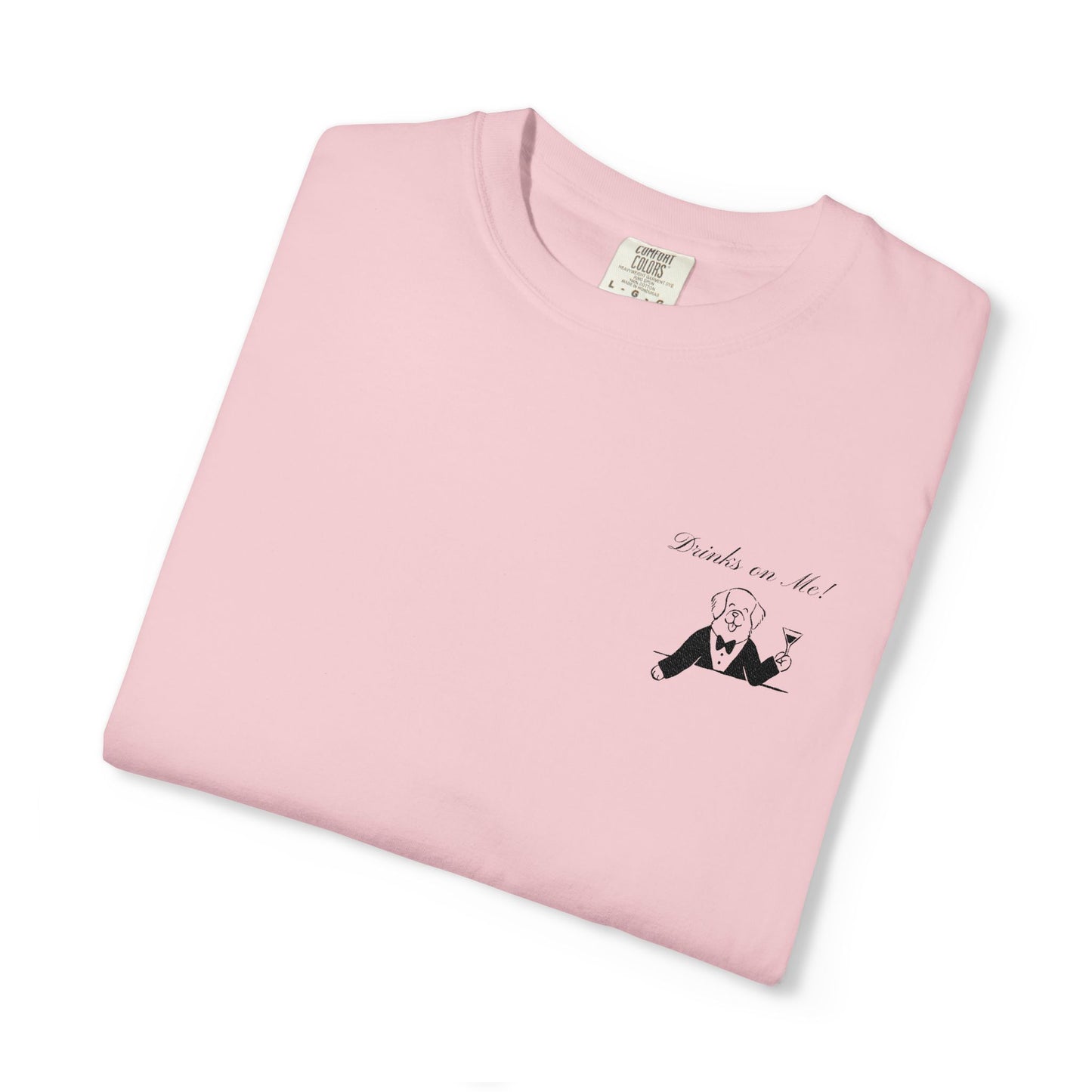 Drinks On Me Wedding Shirt, Funny Dog Bride Tee, Cocktail Hour Bridal Shirt, Cute Puppy Wedding Tee, Bachelorette Shirt