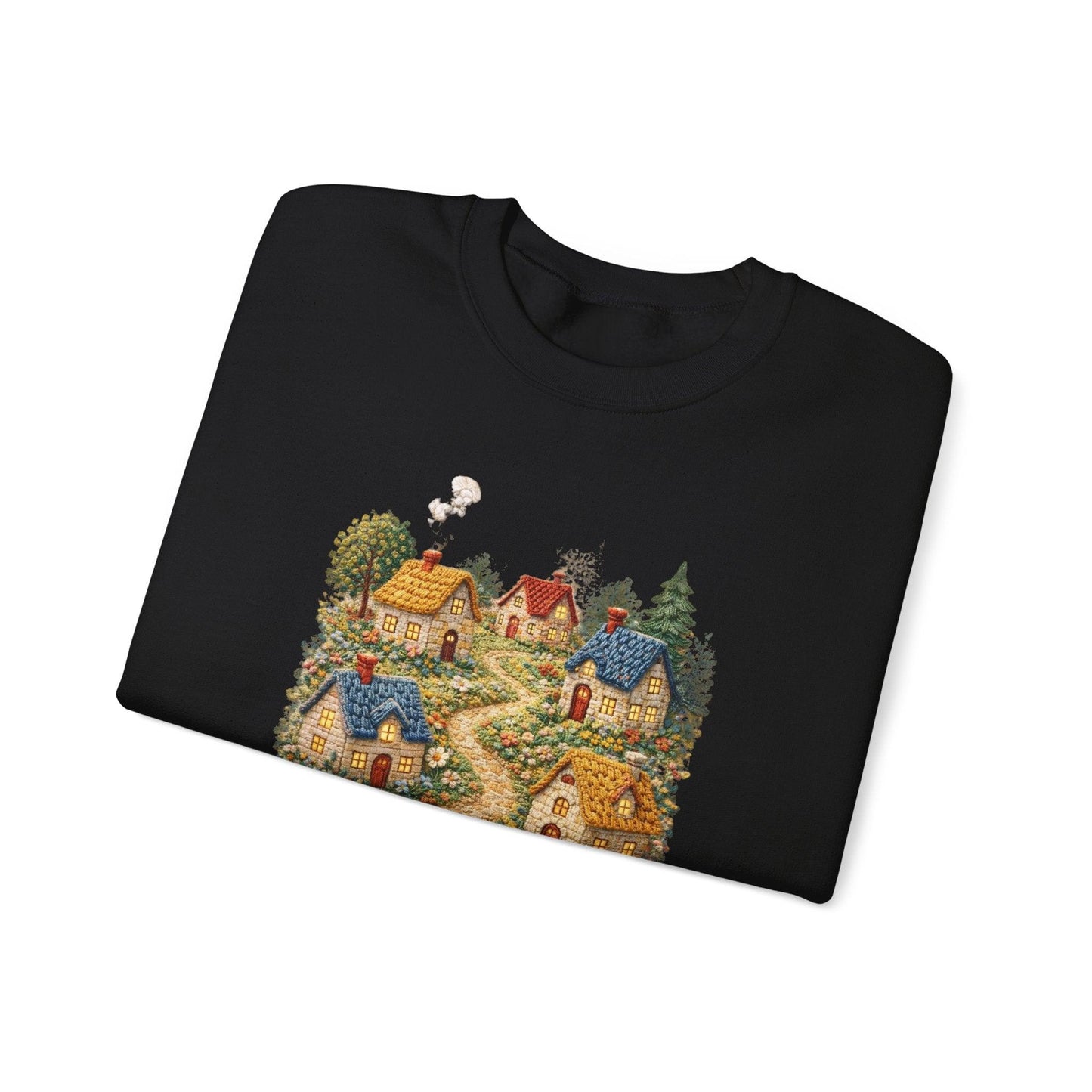 Cozy Cottage Pathway Sweatshirt | Country Village Scenic Crewneck