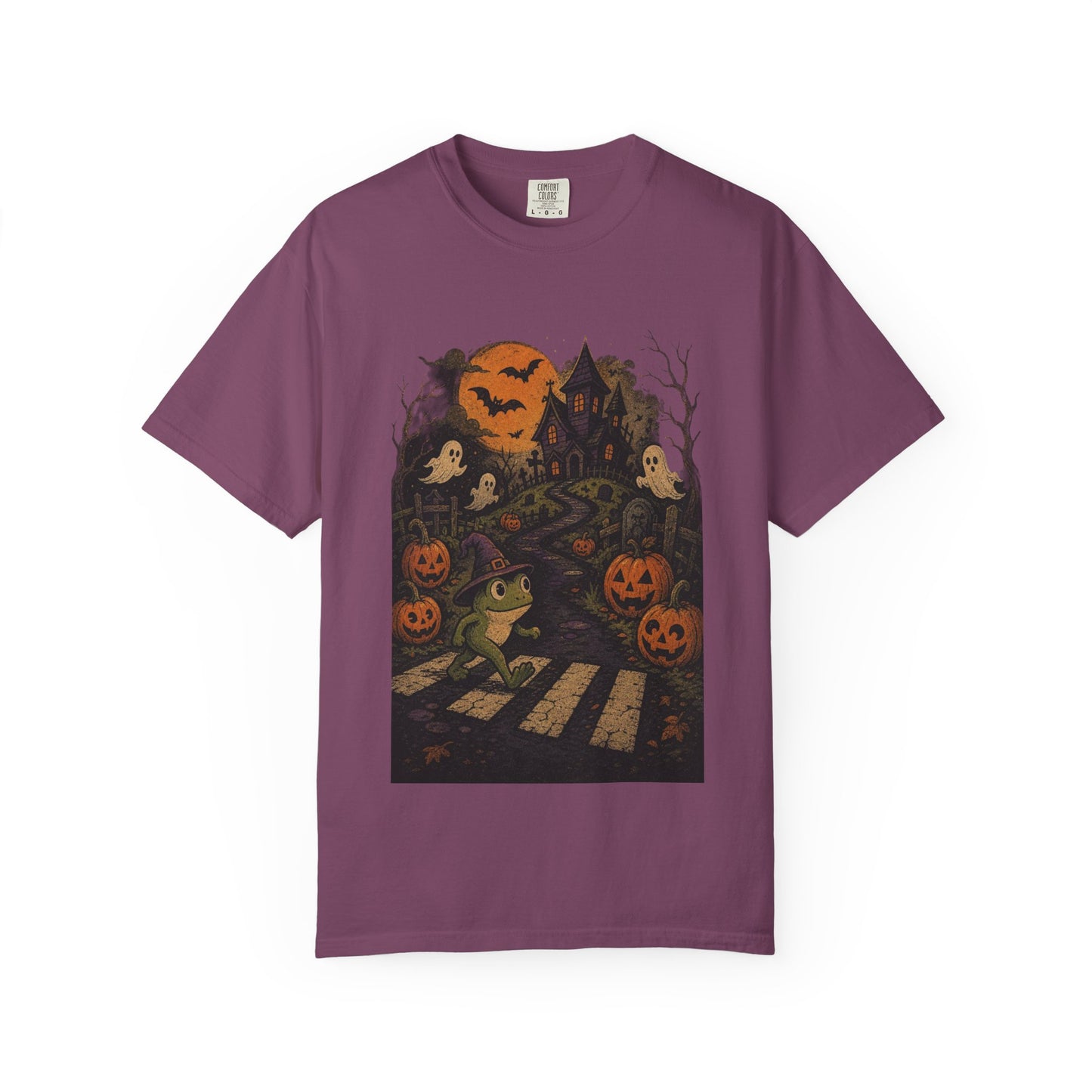 Haunted Frog Crossing T-shirt | Halloween Haunted House, Jack-o'-Lanterns