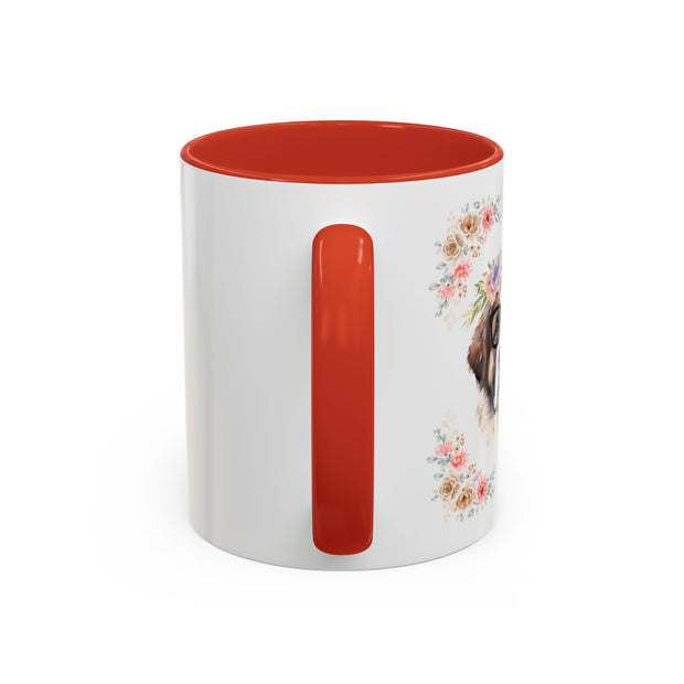 Geeky Goddess Saint Bernard Accent Coffee Mug