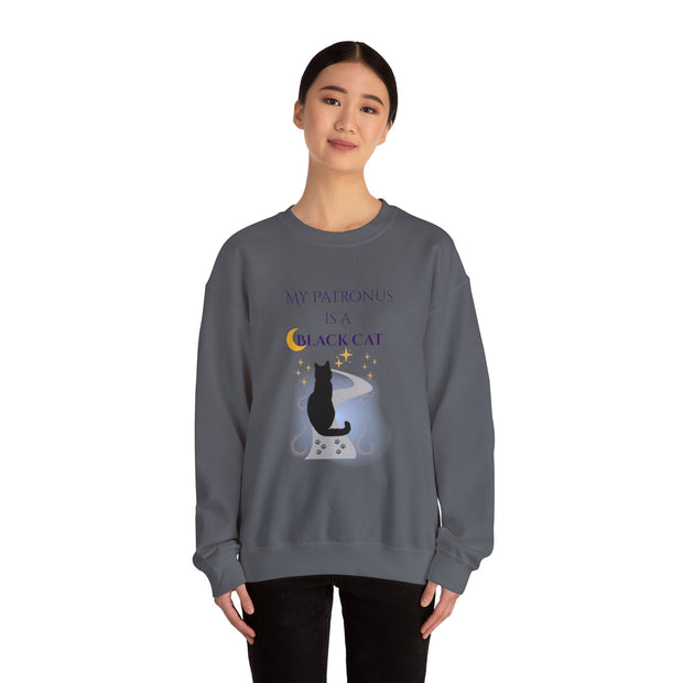 'My Patronus Is A Black Cat' Unisex Crewneck Sweatshirt