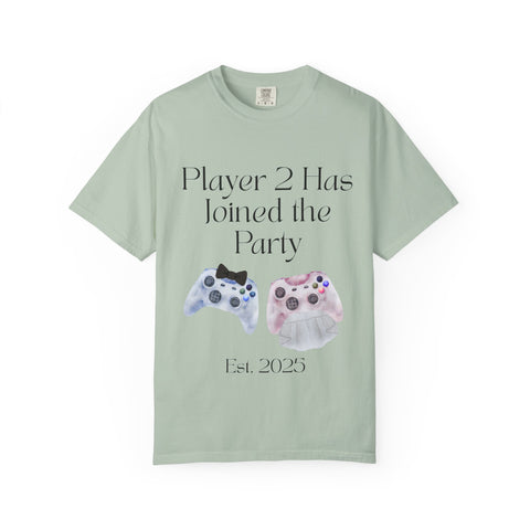 'Player 2 Has Joined The Party' 'Est. 2025' Unisex T-shirt
