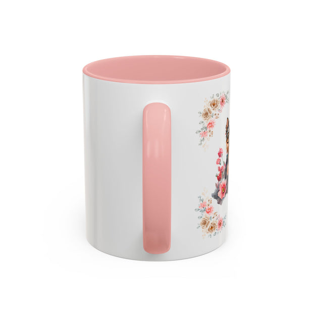 Geeky Goddess Yorkie Accent Coffee Mug