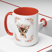 Geeky Goddess Deer Accent Coffee Mug