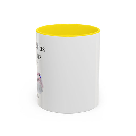 'Player 2 Has Joined The Party' 'Est. 2025' Accent Coffee Mug