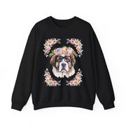 Geeky Goddess Saint Bernard Unisex Crewneck Sweatshirt