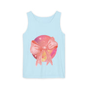 Pink/Yellow Planet Wrapped In Bow Unisex Tank Top
