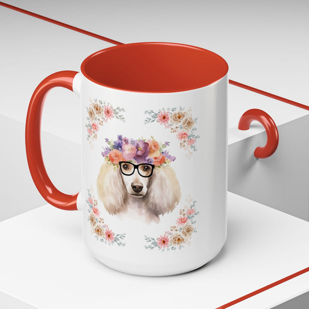 Geeky Goddess French Poodle Accent Coffee Mug