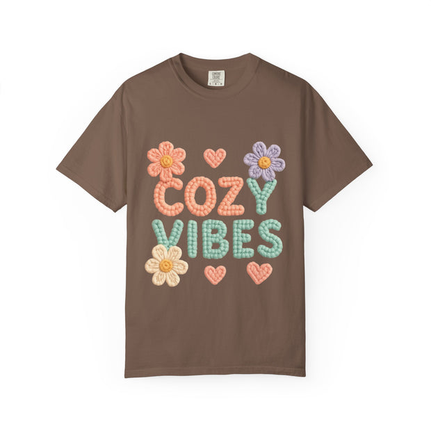 Cozy Vibes T-shirt - Unisex Garment-Dyed