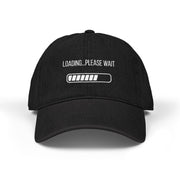 'Loading...Please Wait' Denim Embroidered Cap