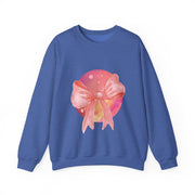 Pink/Yellow Planet Wrapped In A Bow Unisex Crewneck Sweatshirt