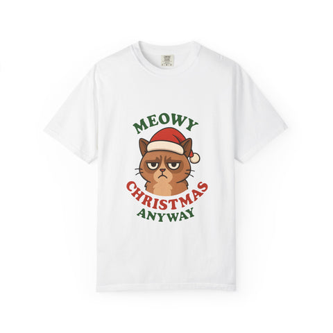 'Meowy Christmas Anyway' Unisex T-Shirt