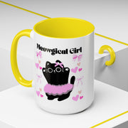'Meowgical Girl' Accent Coffee Mug