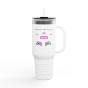 'Press Start To Slay' Insulated Travel Mug. 40oz