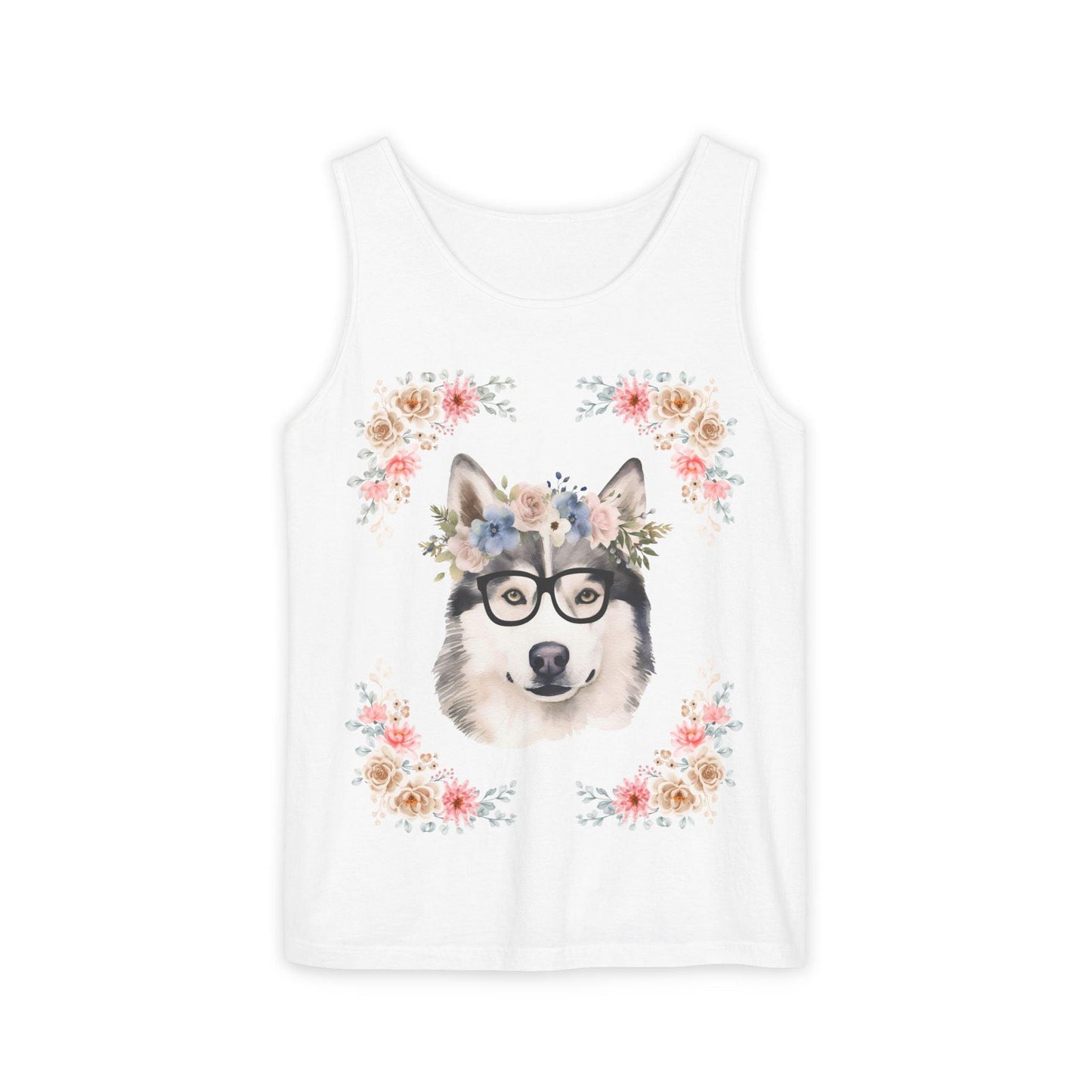 Geeky Goddess Siberian Husky Unisex Tank Top