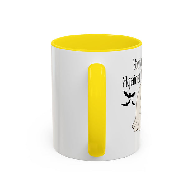 'You and Me Against The World' Accent Coffee Mug