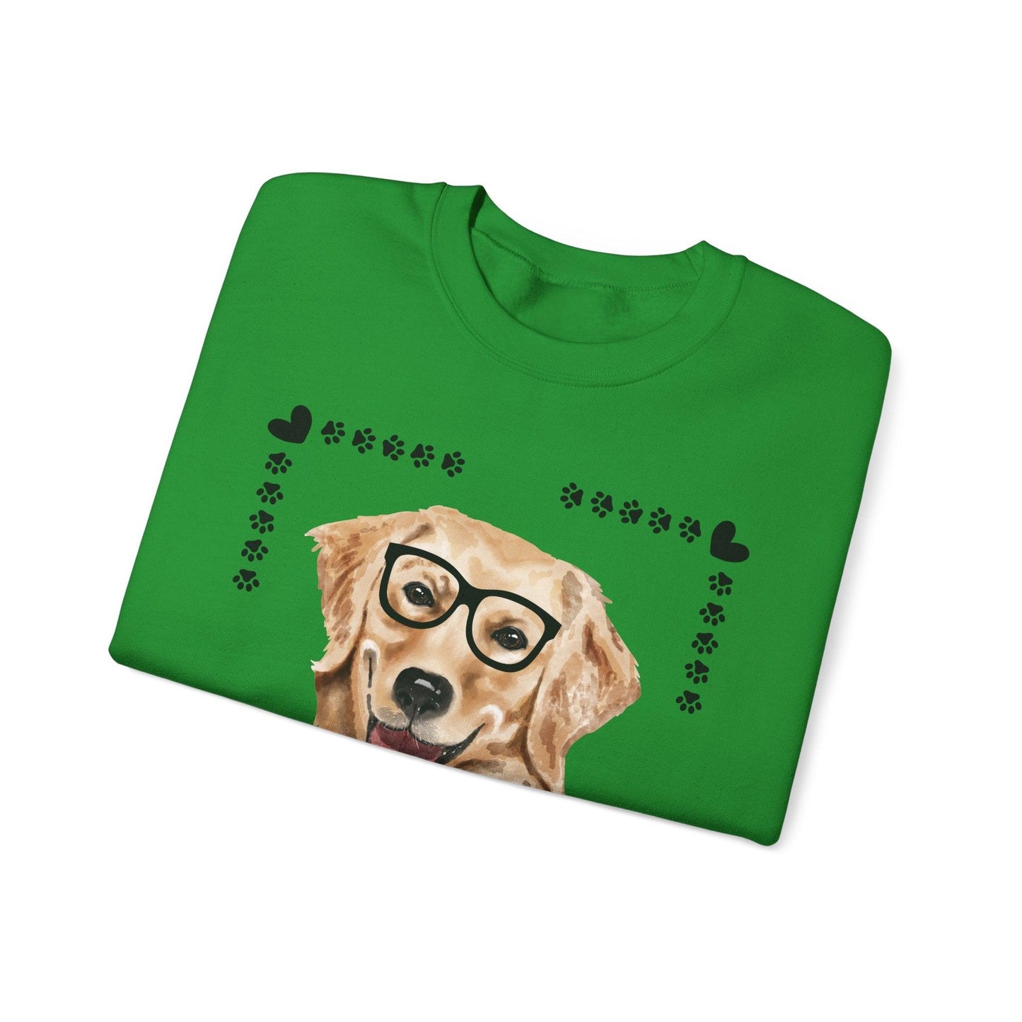 Geeky Good Golden Retriever Unisex Crewneck Sweatshirt