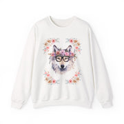 Geeky Goddess Wolf Unisex Crewneck Sweatshirt
