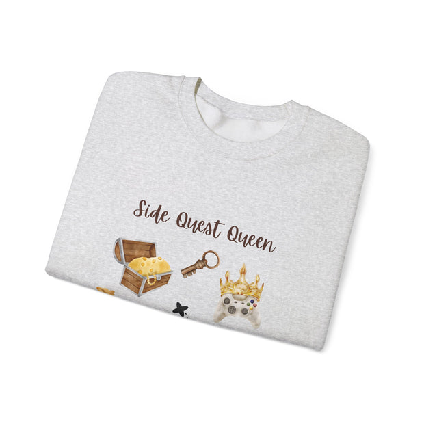 'Side Quest Queen' Unisex Crewneck Sweatshirt