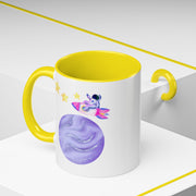 Astronaut Taking Off In Space Accent Coffee Mug