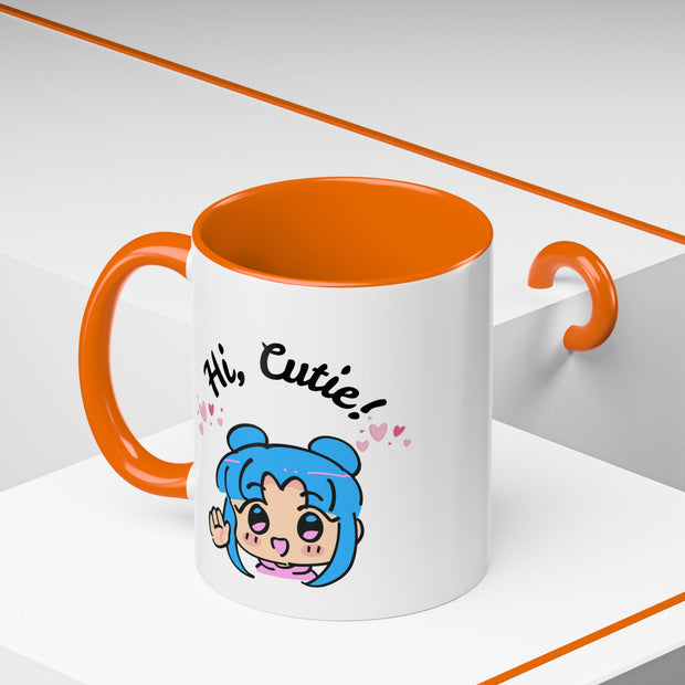 'Hi Cutie' Accent Coffee Mug