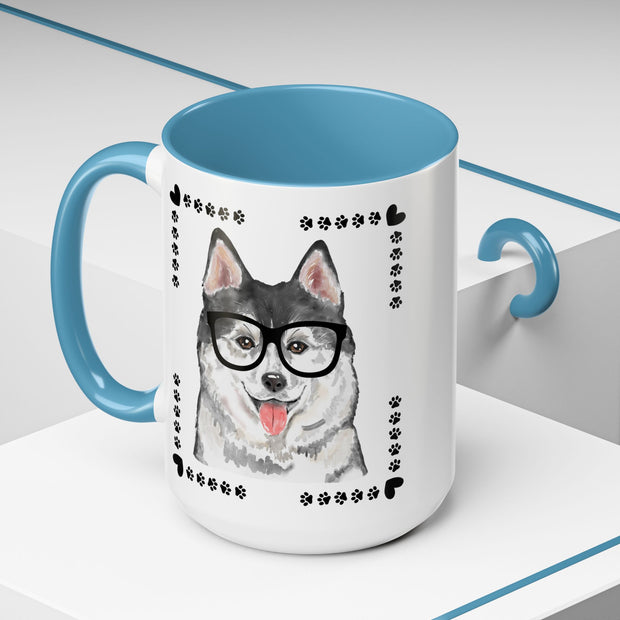 Geeky Good Siberian Husky Accent Coffee Mug