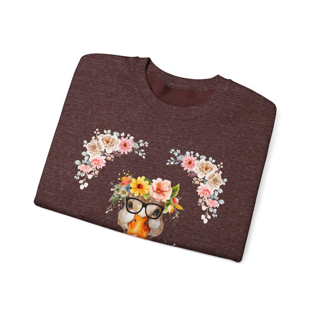 Geeky Goddess Duck Unisex Crewneck Sweatshirt