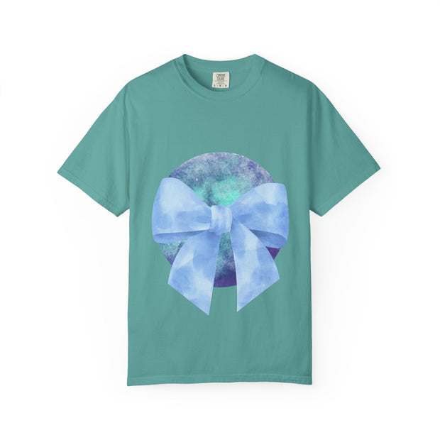 Blue/Green Planet Wrapped In A Bow Unisex T-Shirt