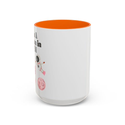 'I Am A Woman In STEM' Astronaut Accent Coffee Mug