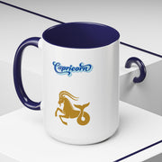 'Capricorn' Zodiac Accent Coffee Mug