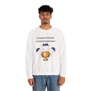 'Achievement Unlocked: Survived A Haunted House' Unisex Crewneck Sweatshirt