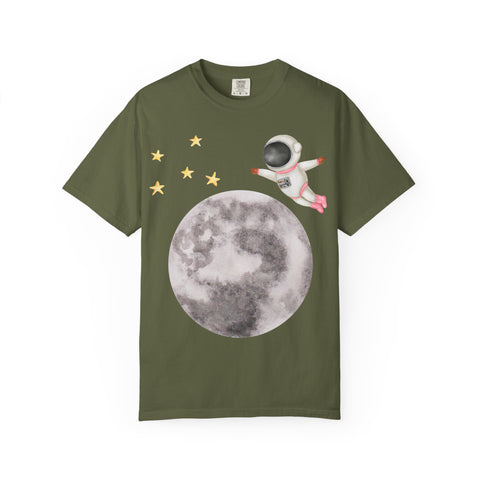 Astronaut Flying To The Moon Unisex T-Shirt