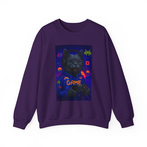 Gamer Cat Crewneck Sweatshirt - Cozy Unisex Gaming Apparel, Cool Cat Sweatshirt, Perfect Gift for Cat Lovers, Unisex Sweatshirt, Retro [...]
