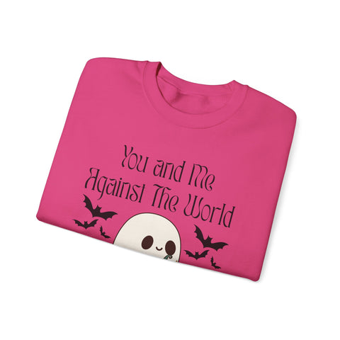 'You and Me Against The World' Unisex Crewneck Sweatshirt