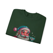 Retro Santa Holding Martini Sweatshirt | Vintage Christmas Crewneck