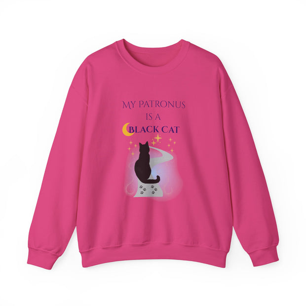 'My Patronus Is A Black Cat' Unisex Crewneck Sweatshirt